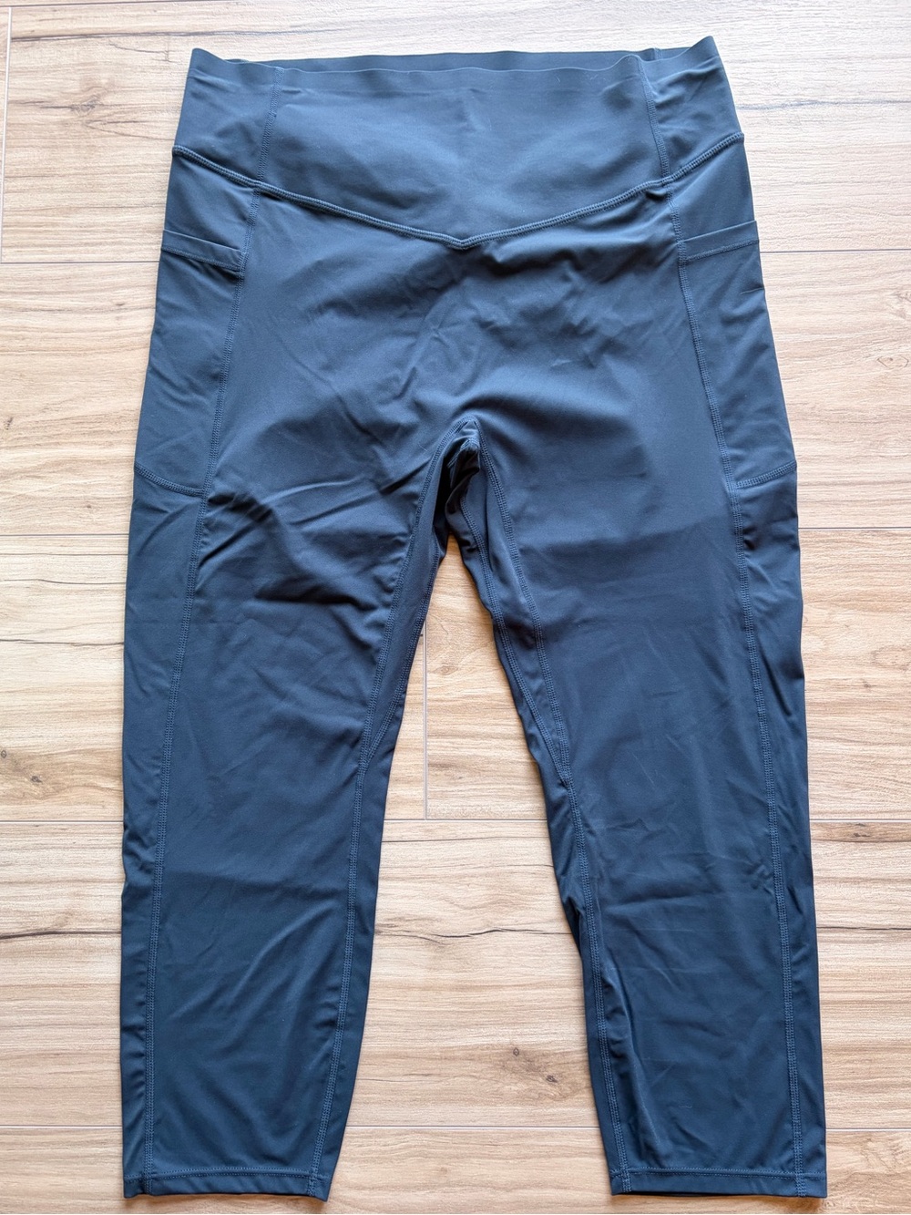 Halara UltraSculpt Blue Scrunch Leggings XL NWT